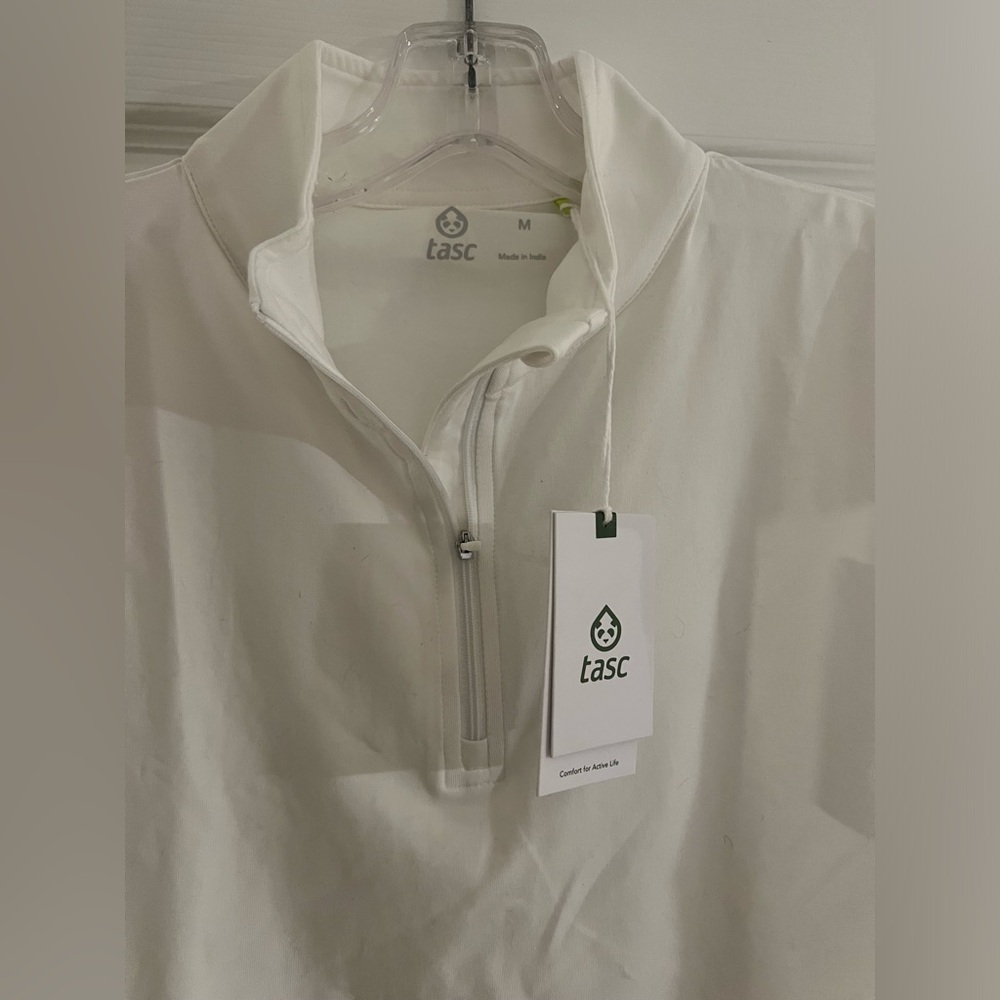 Tasc Women's White Quarter-Zip Sweatshirt